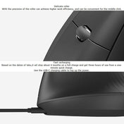 Logitech MX Vertical 4000DPI USB-C / Type-C + Unifying + Bluetooth Three-mode Ergonomic Wireless Vertical Optical Mouse (Black) Eurekaonline
