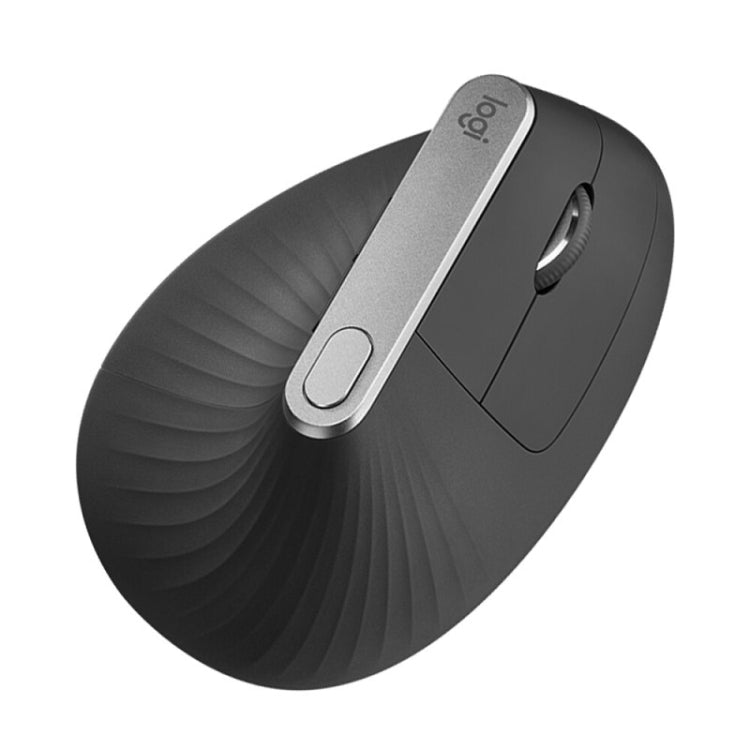 Logitech MX Vertical 4000DPI USB-C / Type-C + Unifying + Bluetooth Three-mode Ergonomic Wireless Vertical Optical Mouse (Black) Eurekaonline