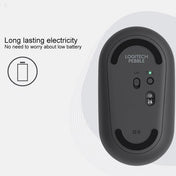 Logitech Pebble Cobblestone Shape Thin 3-keys 1000DPI Mute Wireless Bluetooth Optical Mouse, Wireless Range: 10m (Black) Eurekaonline