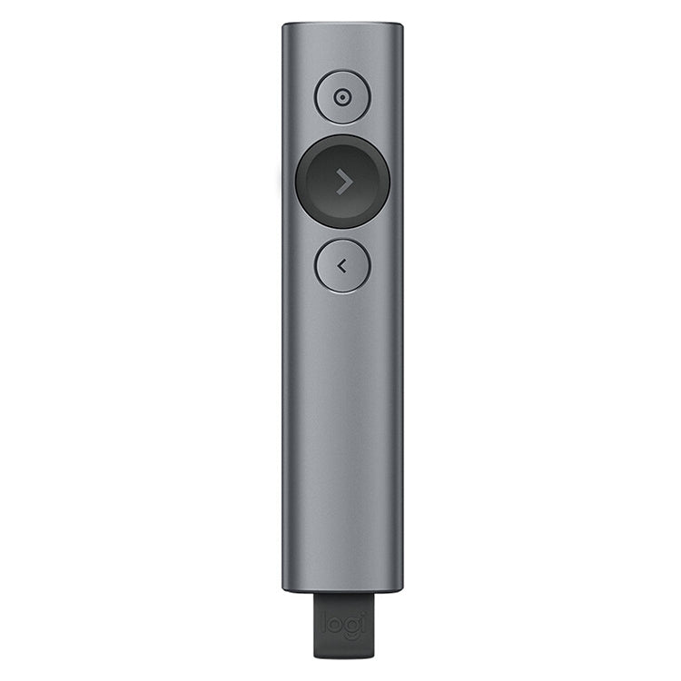 Logitech Spotlight 2.4Ghz USB Wireless Presenter PPT Remote Control Flip Pen (Grey) Eurekaonline
