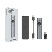 Logitech Spotlight 2.4Ghz USB Wireless Presenter PPT Remote Control Flip Pen (Grey) Eurekaonline