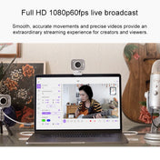 Logitech StreamCam Full HD 1080P / 60fps Auto Focus USB-C / Type-C Port Live Broadcast Gaming Webcam, Built-in Microphone (White) Eurekaonline