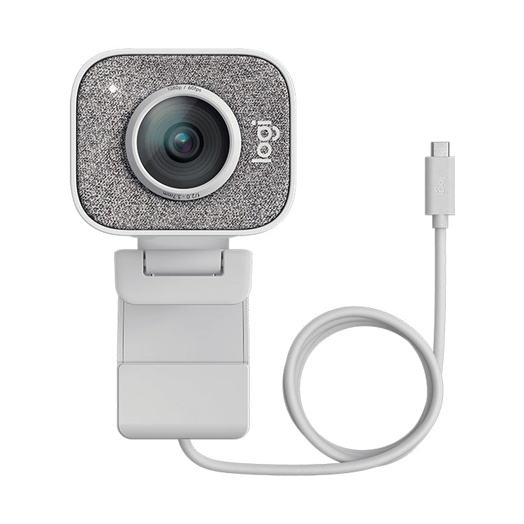  Type-C Port Live Broadcast Gaming Webcam, Built-in Microphone (White) Eurekaonline