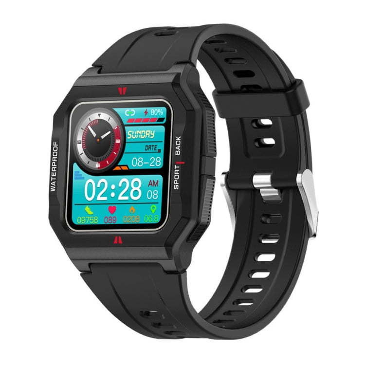 Lokmat FT10 1.3 inch IPS Touch Screen Waterproof Smart Watch, Support Music Play / Heart Rate / Blood Pressure Monitor(Black) Eurekaonline