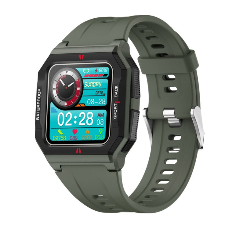 Lokmat FT10 1.3 inch IPS Touch Screen Waterproof Smart Watch, Support Music Play / Heart Rate / Blood Pressure Monitor(Green) Eurekaonline