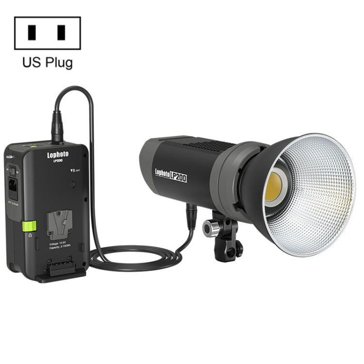 Lophoto LP-200 200W Continuous Light LED Studio Video Fill Light(US Plug) Eurekaonline