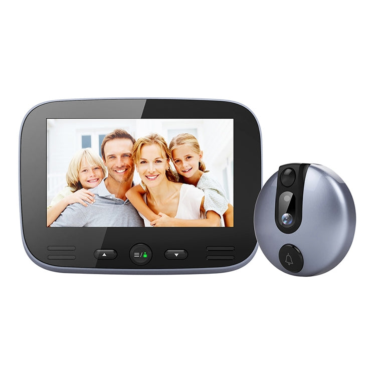 M100 4.3 inch Display Screen 2.0MP Security Camera Video Smart Doorbell, Support TF Card (32GB Max) & Night Vision & Motion Detection (Azure) Eurekaonline