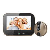 M100 4.3 inch Display Screen 2.0MP Security Camera Video Smart Doorbell, Support TF Card (32GB Max) & Night Vision & Motion Detection (Champagne Gold) Eurekaonline