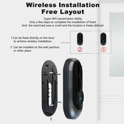 M108 720P 6400mAh Smart WIFI Video Visual Doorbell,Support Phone Remote Monitoring & Real-time Voice Intercom (Black) Eurekaonline