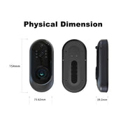 M108 720P 6400mAh Smart WIFI Video Visual Doorbell,Support Phone Remote Monitoring & Real-time Voice Intercom (Black) Eurekaonline