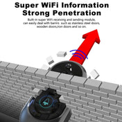 M108 720P 6400mAh Smart WIFI Video Visual Doorbell,Support Phone Remote Monitoring & Real-time Voice Intercom (Black) Eurekaonline