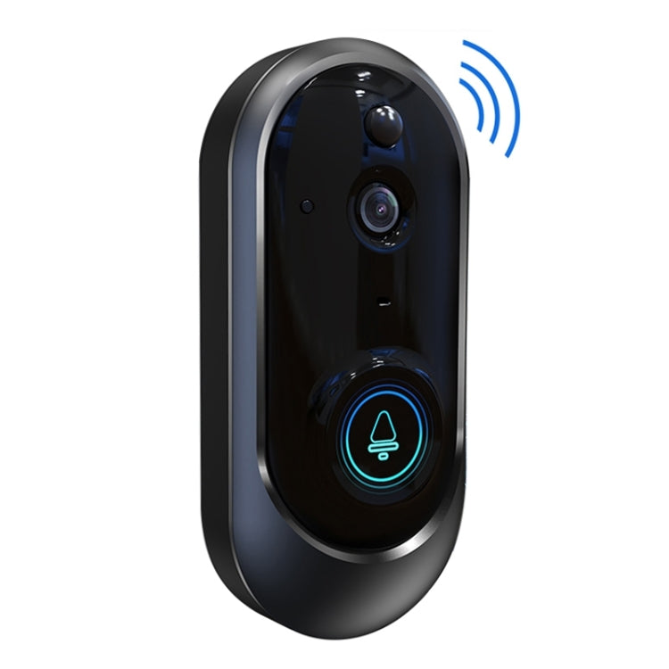 M108 720P 6400mAh Smart WIFI Video Visual Doorbell,Support Phone Remote Monitoring & Real-time Voice Intercom (Black) Eurekaonline