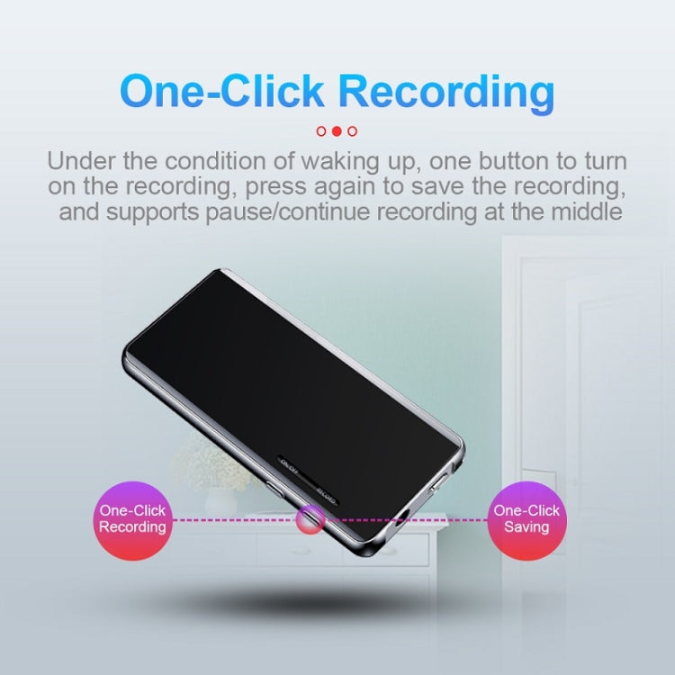 M13 High-Definition Noise Reduction Recorder Music MP4 Player, Support Recording / E-Book / TF Card With Bluetooth (Black), Capacity: 16GB Eurekaonline