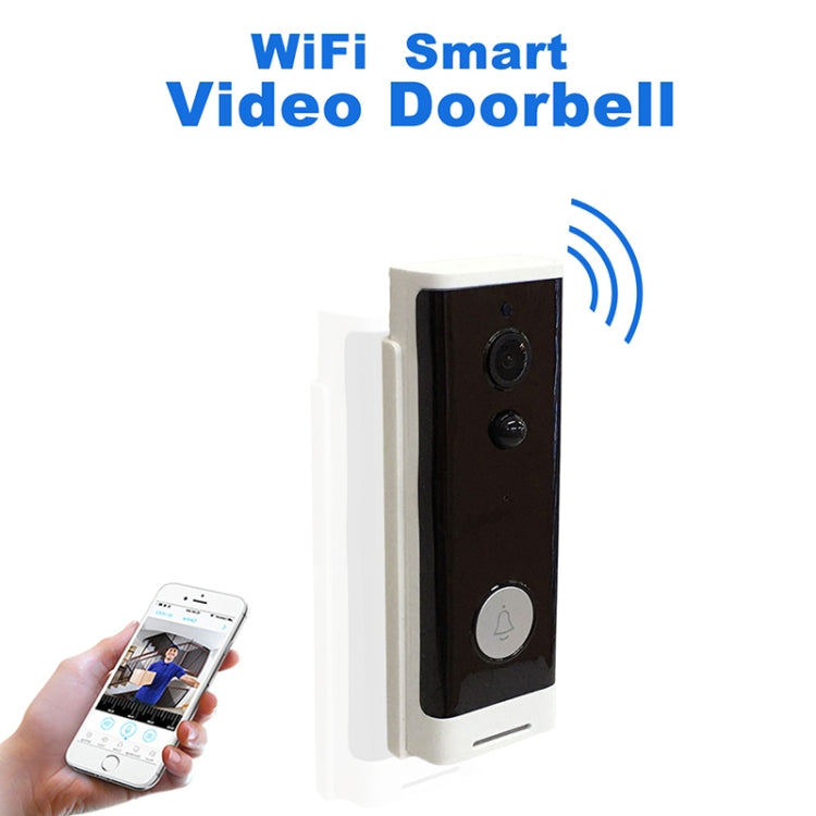 M200A 1080P WiFi Intelligent Round Button Video Doorbell, Support Infrared Motion Detection & Adaptive Rate & Two-way Intercom & Remote / PIR Wakeup(White) Eurekaonline