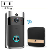 M3 720P Smart WIFI Ultra Low Power Video Visual Doorbell With Ding Dong Version, US Plug(Black) Eurekaonline