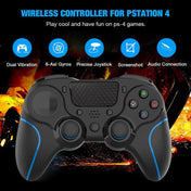 MB-P913 PC Six-Axis Somatosensory Back Key Programming Dual Vibration Bluetooth Gamepad For PS4 Pro(Black) Eurekaonline