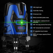 MBOOS LD Blue Light 5 Line Outdoor Laser Level Instrument with Suitcase & 1m Tripod Eurekaonline