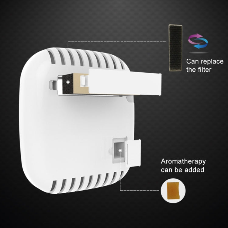 MC-CZ001 Car / Household Smart Touch Control Air Purifier Negative Ions Air Cleaner(Black) Eurekaonline