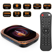 MECOOL HK1RBOX X4 4K TV Box, Android 11 Amlogic S905X4 CPU with RC 4GB+128GB(US Plug) Eurekaonline