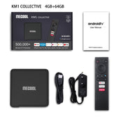 MECOOL KM1 4K Ultra HD Smart Android 9.0 Amlogic S905X3 TV Box with Remote Controller, 4GB+64GB, Support Dual Band WiFi 2T2R/HDMI/TF Card/LAN, US Plug Eurekaonline