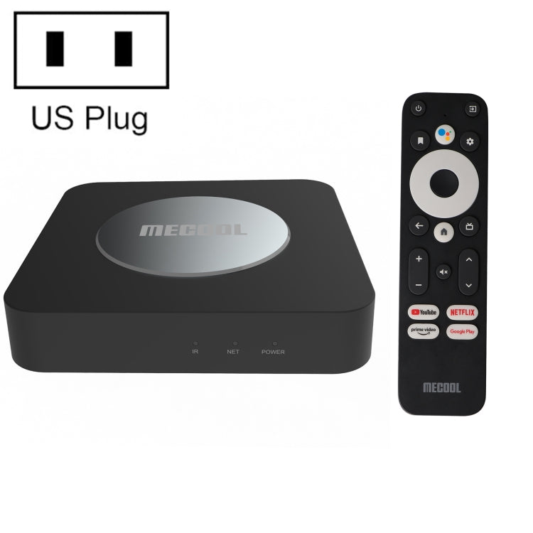 MECOOL KM2 Plus 4K Smart TV BOX Android 11.0 Media Player with Remote Control, Amlogic S905X2 Quad Core, RAM: 2GB, ROM: 16GB, US Plug Eurekaonline