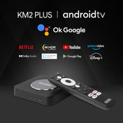 MECOOL KM2 Plus 4K Smart TV BOX Android 11.0 Media Player with Remote Control, Amlogic S905X2 Quad Core, RAM: 2GB, ROM: 16GB, US Plug Eurekaonline