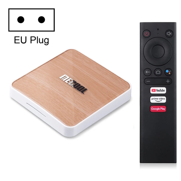 MECOOL KM6 4K Smart TV BOX Android 10.0 Media Player wtih Remote Control, Amlogic S905X4 Quad Core ARM Cortex A55, RAM: 4GB, ROM: 64GB, Support WiFi, Bluetooth, Ethernet, EU Plug Eurekaonline