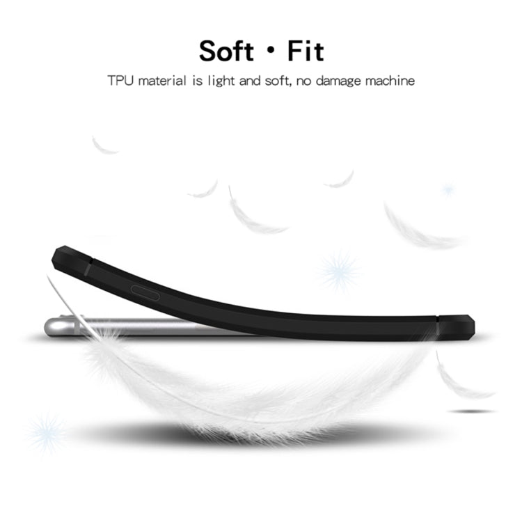 MOFI Brushed Texture Carbon Fiber Shockproof TPU Case for Sony Xperia XA1 Plus(Black) Eurekaonline
