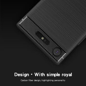MOFI Brushed Texture Carbon Fiber Soft TPU Case for Sony Xperia XZ1 (Red) Eurekaonline