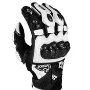 MOGE Motorcycle Gloves Breathable Riding Protective Equipment Anti-fall Gloves, Size:L(White) Eurekaonline