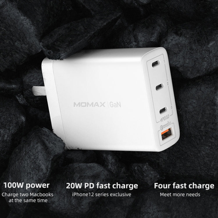 MOMAX 100W 4-Port GaN PD Fast Charging Charger Eurekaonline