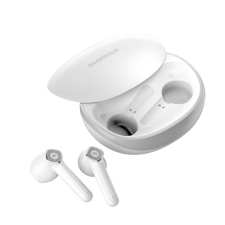 MOMAX Pills Lite3 Small Shell True Wireless Noise Cancelling Bluetooth Earphones(White) Eurekaonline