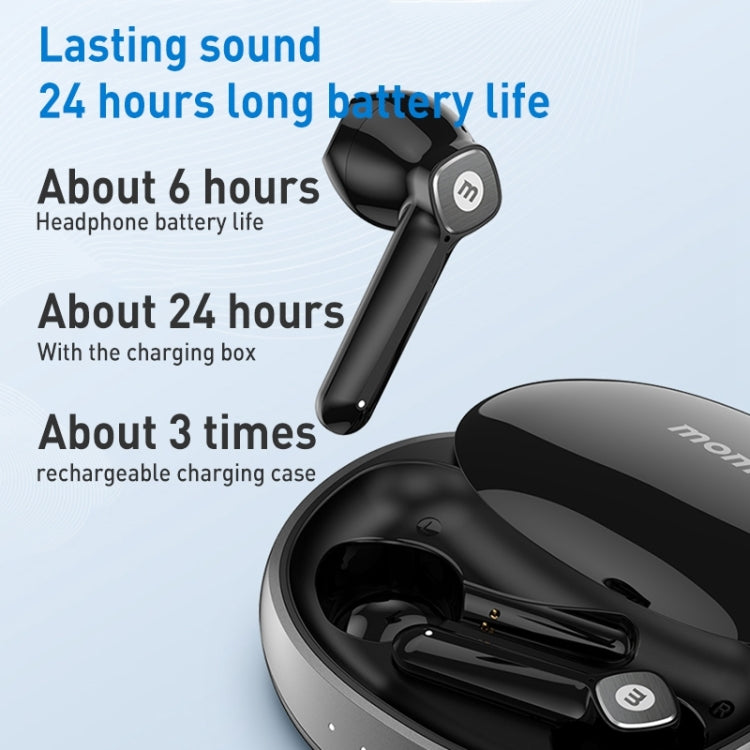 MOMAX Pills Lite3 Small Shell True Wireless Noise Cancelling Bluetooth Earphones(White) Eurekaonline