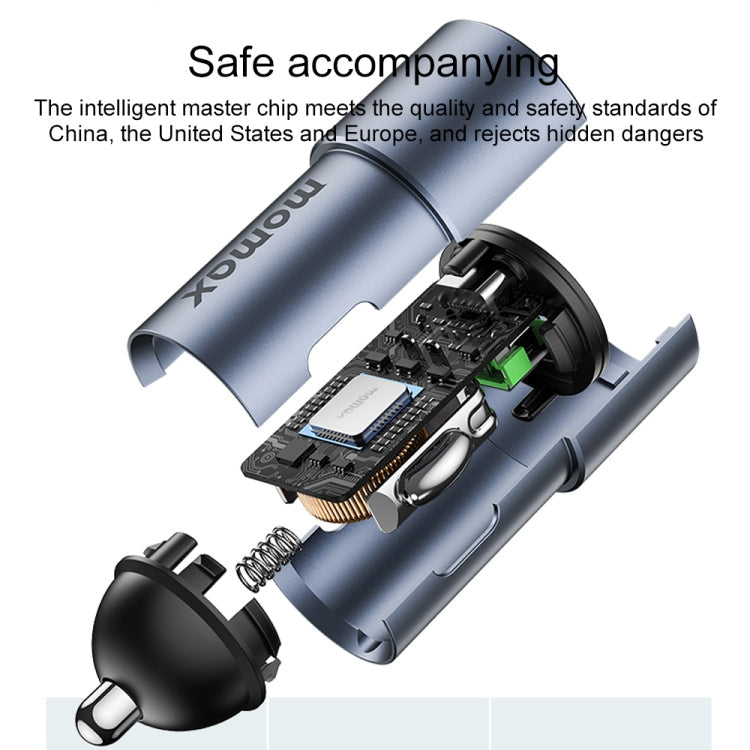 MOMAX UC15 38W PD + QC3.0 Dual Ports Car Charger Eurekaonline