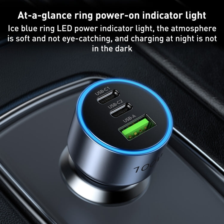 MOMAX UC17E 100W USB-C / Type-C x 2 + USB Three Ports Car Charger Eurekaonline