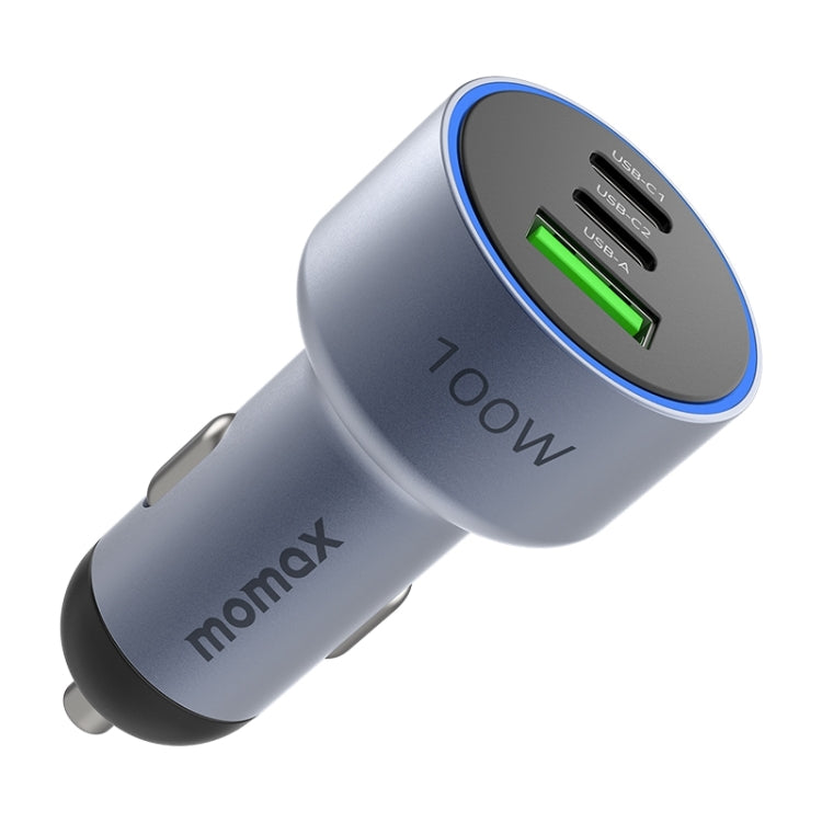 MOMAX UC17E 100W USB-C / Type-C x 2 + USB Three Ports Car Charger Eurekaonline