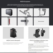 MOZA Air 2 + iFocus-M + Fashion Backpack 3 Axis Handheld Gimbal Stabilizer for DSLR Camera, Load: 4.2kg(Black) Eurekaonline