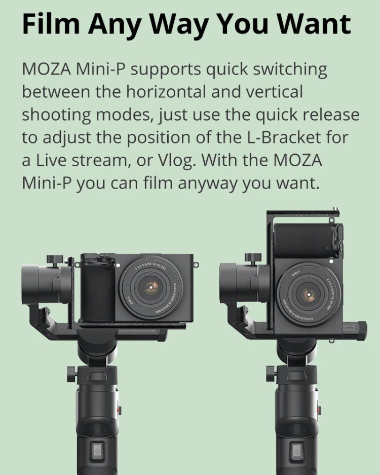 MOZA Mini-P 3 Axis Handheld Gimbal Stabilizer for Action Camera