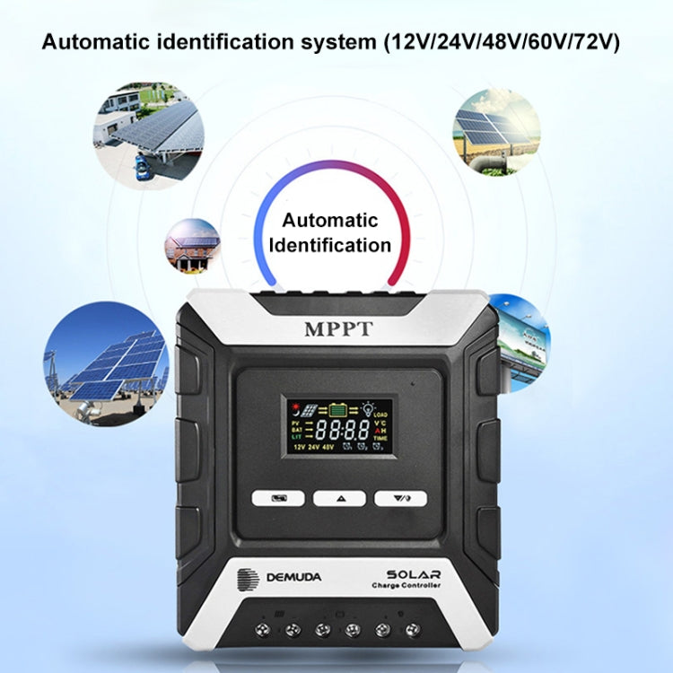 MPPT Solar Controller 12V / 24V / 48V Automatic Identification Charging Controller with Dual USB Output, Model:20A Eurekaonline