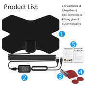 MYC-HDTV050 X Shield 25dB 4K HDTV Antenna, Reception Range: 150 Miles Eurekaonline