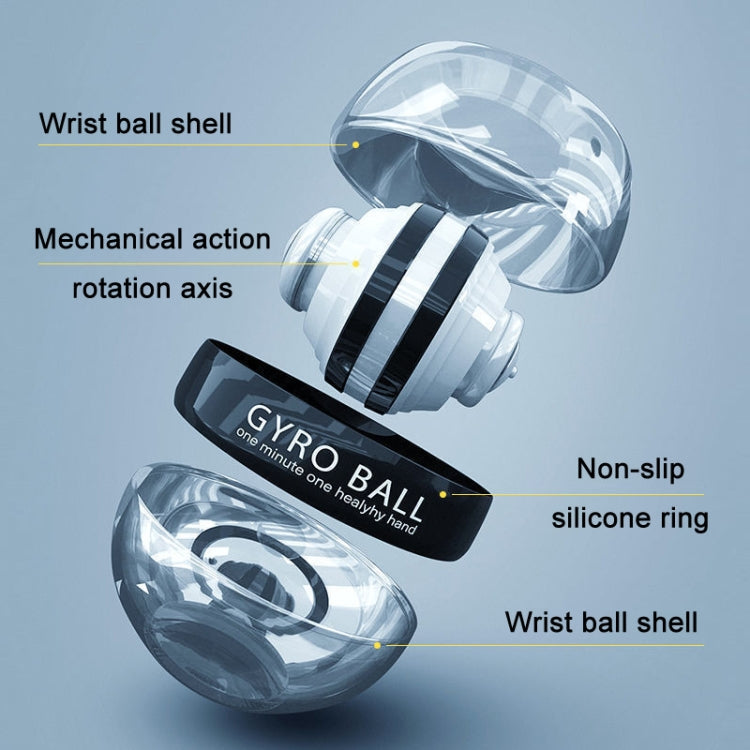 Magnetic Wrist Ball Gyro Training Decompression Fitness Device, Color: Metal With Light Eurekaonline