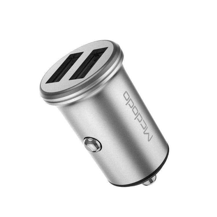 Mcdodo CC-3851 Dual USB Ports Smart Car Charger, For iPhone, iPad, Samsung, HTC, Sony, LG, Huawei, Lenovo, and other Smartphones or Tablet(Silver) Eurekaonline