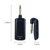 Measy AU688-U 20 Channels Wireless Guitar System Rechargeable Musical Instrument Transmitter Receiver Eurekaonline