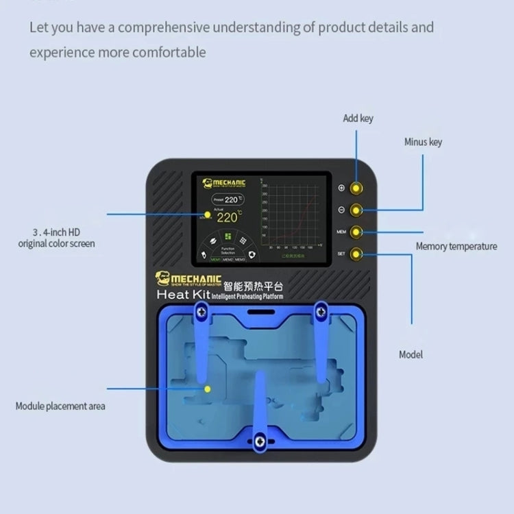 Mechanic Reflow Soldering Heating Platform , EU Plug Eurekaonline