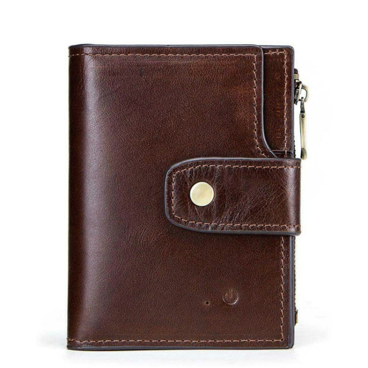 Men Leather Wallet Smart Bluetooth Antimagnetic RFID Anti-Lost Anti-Theft Multi-Function Coin Purse Eurekaonline