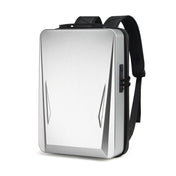 Men PC Hard Shell Gaming Computer Backpack For 15.6-17.3 Inch(Silver) Eurekaonline