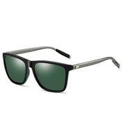 Men Retro Fashion Aluminum Magnesium Frame UV400 Polarized Sunglasses  (Black Tarnish+ G15 Green) Eurekaonline