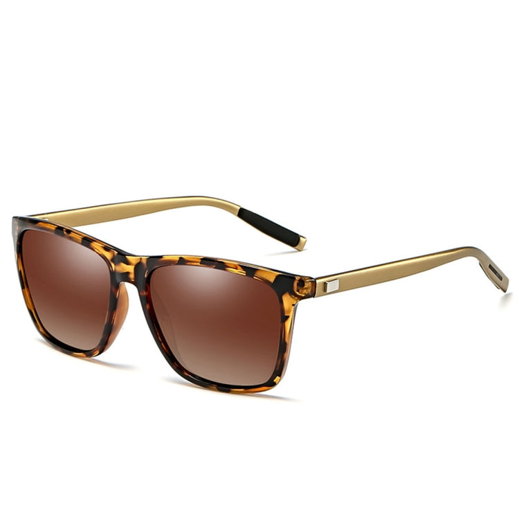 Men Retro Fashion Aluminum Magnesium Frame UV400 Polarized Sunglasses  (Demi Brown + Brown) Eurekaonline