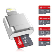 MicroDrive 8pin To TF Card Adapter Mini iPhone & iPad TF Card Reader (Silver) Eurekaonline