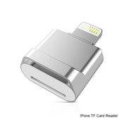 MicroDrive 8pin To TF Card Adapter Mini iPhone & iPad TF Card Reader (Silver) Eurekaonline